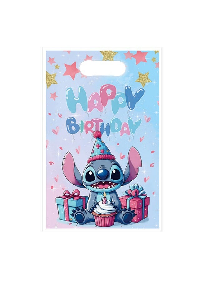 20pcs Cartoon Stitch Pattern Birthday Party Supplies, Cartoon Candy Bags, Tote Bags, Kids Gift Bags, Adult Birthday Party Decorations - Image 3